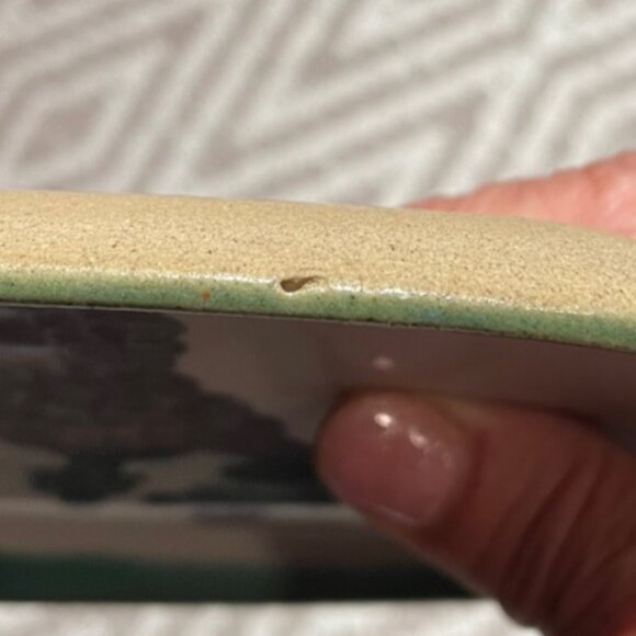 Cute! Vintage Poodle Pottery Bread/Dessert Plate - Picture 9 of 9